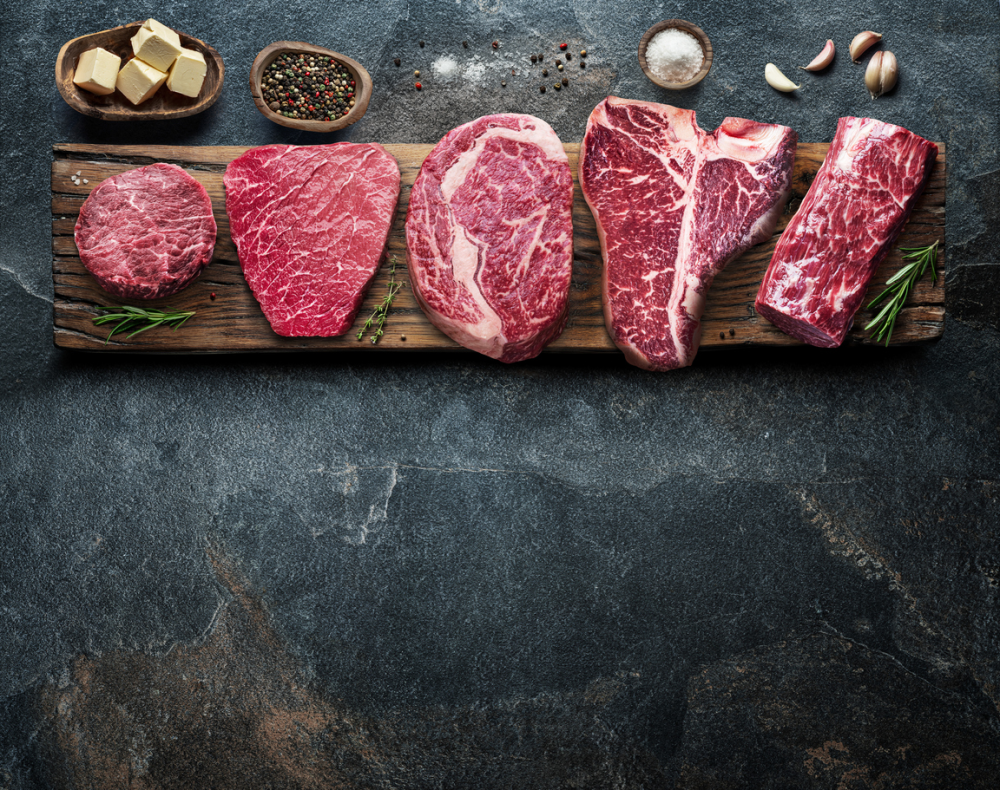 Kött innehåller mycket protein